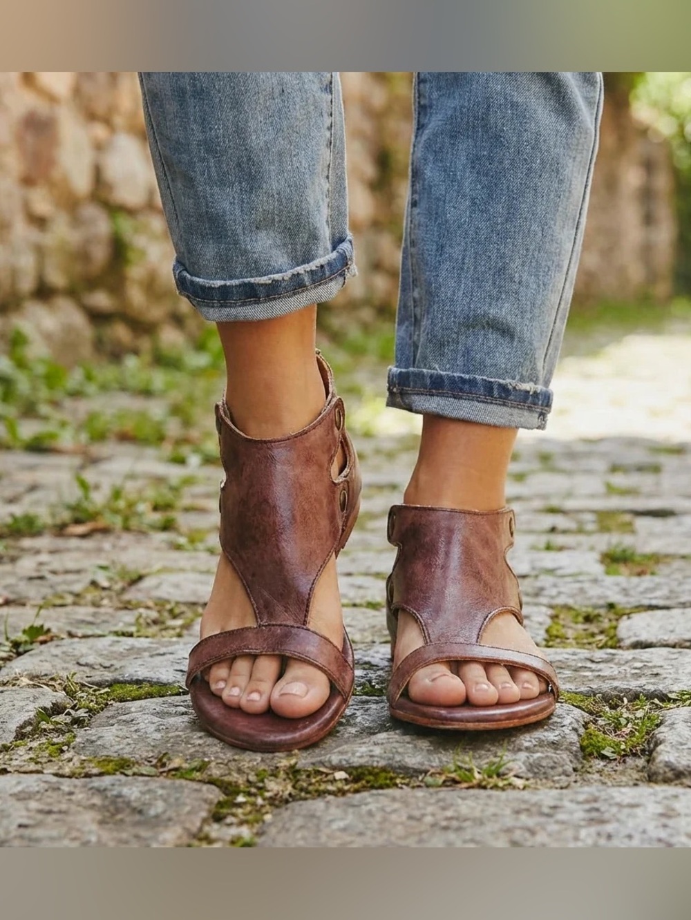 Bed Stu Soto Rustic Leather Sandals
